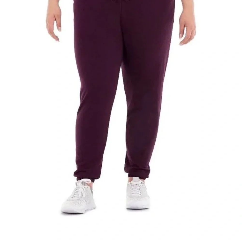 Terra Sky Plum Purple Jogger Set, 3x (24w-26w) - Picture 6 of 7